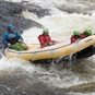 White Water Rafting in Perthshire Getting Splashed from Water